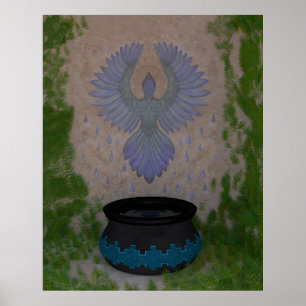 Skriv ut på rain Bird Art Poster