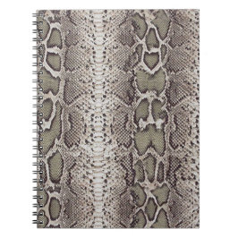 Skriv ut på Snake Skin Animal Anteckningsbok