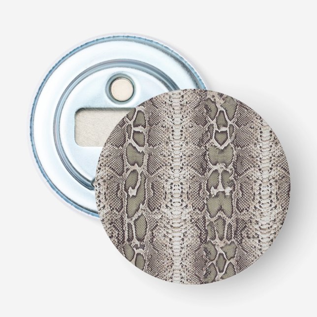 Skriv ut på Snake Skin Animal Flasköppnare (Framsidan)