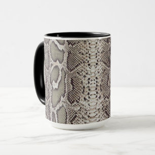 Skriv ut på Snake Skin Animal Mugg