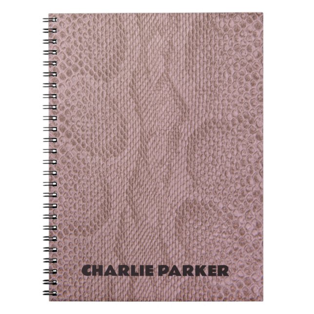 Skriv ut på Snakeskin Animal Anteckningsbok (Framsidan)