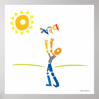 Skriv ut Pappa - Lycklig Fars dag! Poster