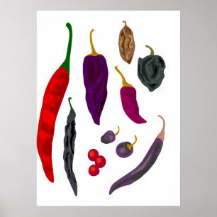 Skriv ut Paprika för hett Poster