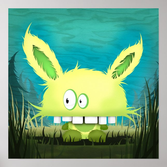 Skriv ut "Paranoid Chomper" Poster (Framsidan)