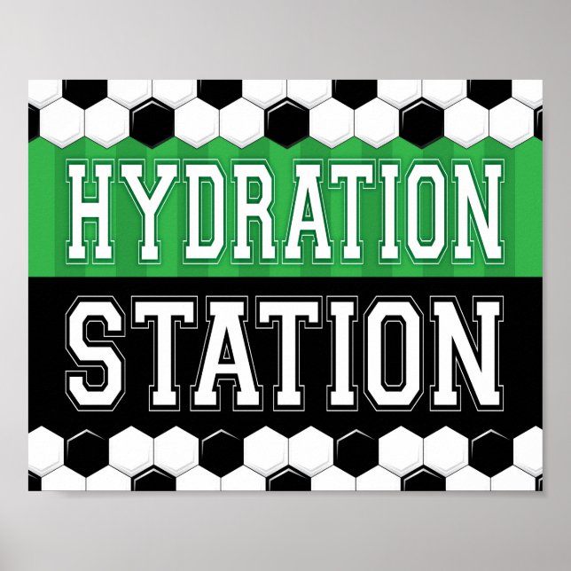 Skriv ut Party HYDRATION STATION Poster (Framsidan)