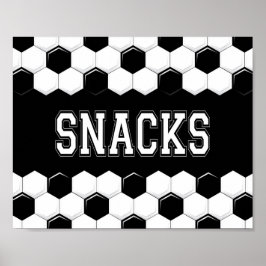 Skriv ut Party SNACKS-signatur Poster