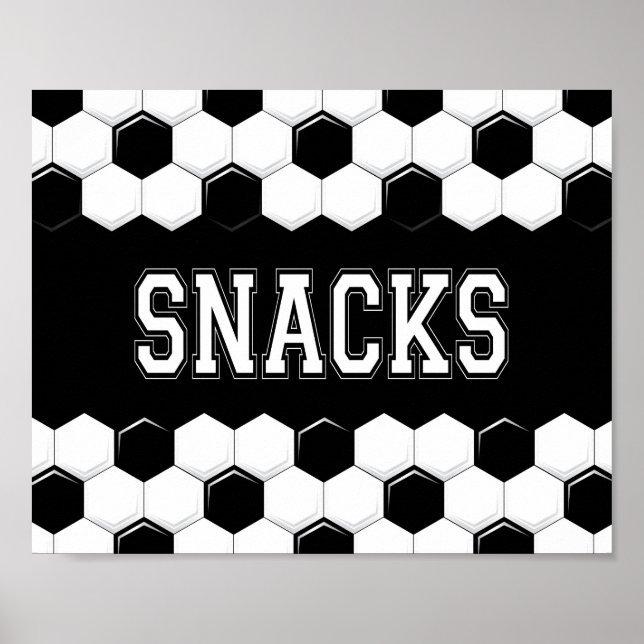 Skriv ut Party SNACKS-signatur Poster (Framsidan)