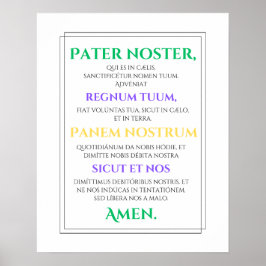 Skriv ut Pater Noster Poster