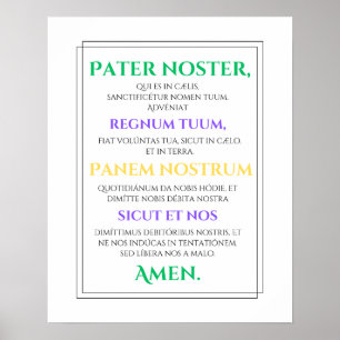 Skriv ut Pater Noster Poster