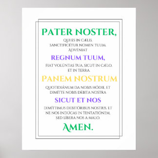 Skriv ut Pater Noster Poster