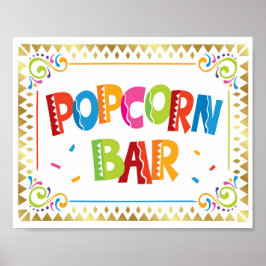 Skriv ut PCORN PUB Fiesta Party-tecken Poster