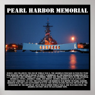 Skriv ut Pearl Harbour Memorial Poster