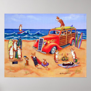 Skriv ut Pembroke Welsh Corgi Wall Poster