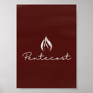 Skriv ut Pentecost Liturgical Card Poster