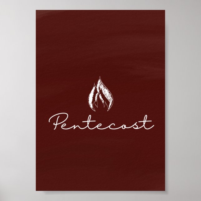 Skriv ut Pentecost Liturgical Card Poster (Framsidan)