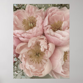 SKRIV UT | Peonies I - 24 tum x 32 tum Poster