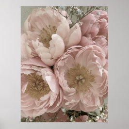 SKRIV UT | Peonies II - 24 tum x 32 tum Poster