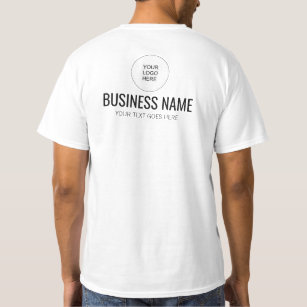 Skriv ut personalmedlem för Front and Back Design  T Shirt