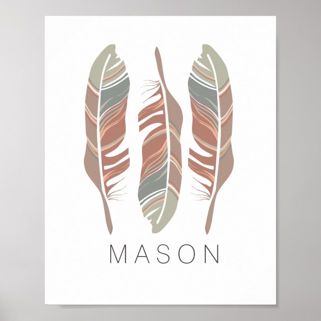 Skriv ut Personlig Boy Wall Art-utskrift för Rusti Poster (Framsidan)