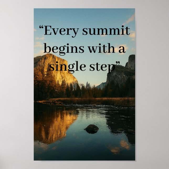 Skriv ut personlig för alpinreflektionstavla poster (Framsidan)