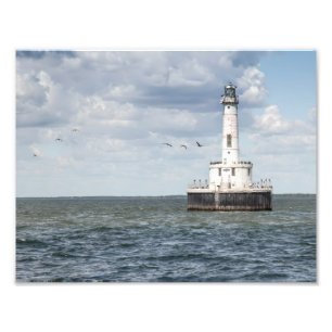 Skriv ut Peshtigo Reef Lighthouse Fototryck