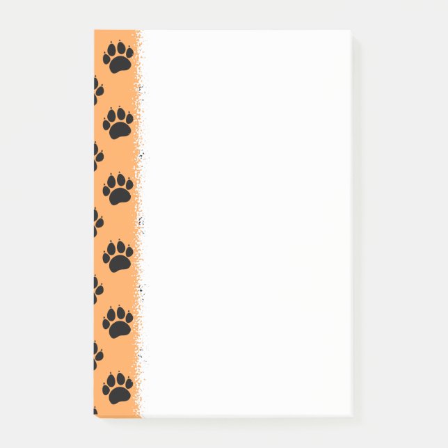 Skriv ut pet Paw Post-it Block (Framsida)