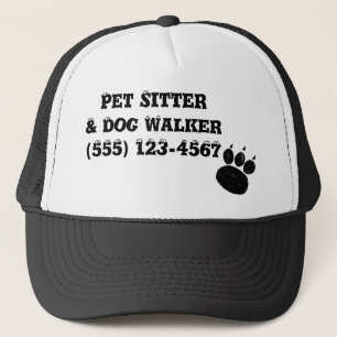 Skriv ut Pet Sitter & Dog Walker Paw Truckerkeps