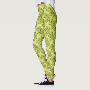 Skriv ut Pickle Chip Grönt  Kosher Dill Pickle Pic Leggings