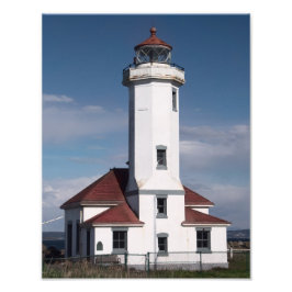 Skriv ut Point Wilson Lighthouse Fototryck