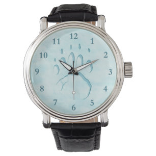Skriv ut polar över rasterruta armbandsur
