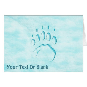 Skriv ut polar över rasterruta hälsningskort