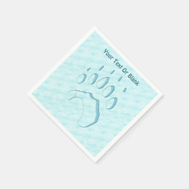 Skriv ut polar över rasterruta pappersservett (Hörn)