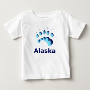 Skriv ut polar över rasterruta tee shirt