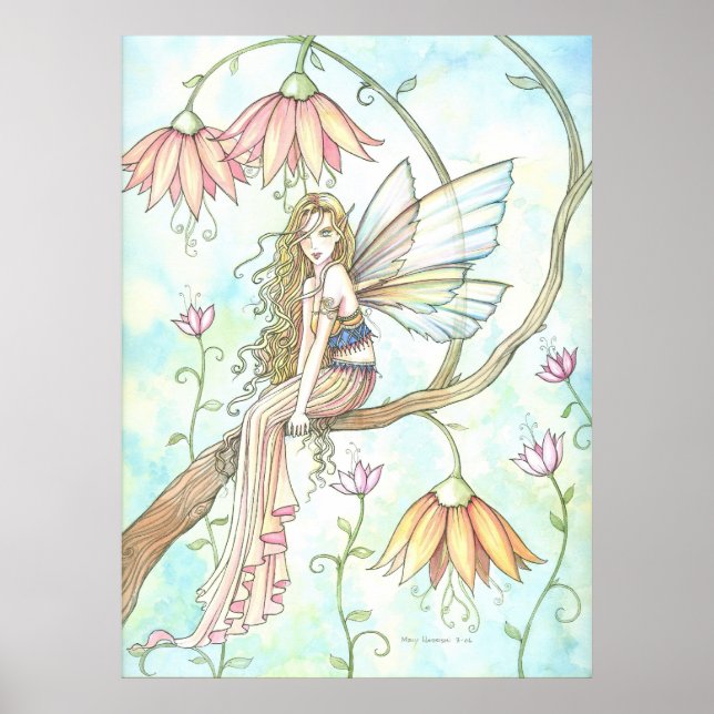 Skriv ut Poster av Ophelia Flower Fairy (Framsidan)