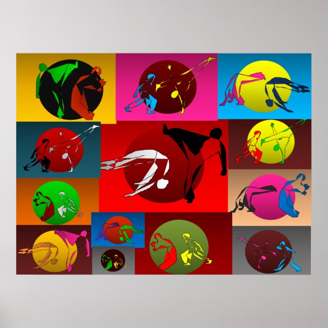 Skriv ut poster capoeira-spelets tidsgräns (Framsidan)