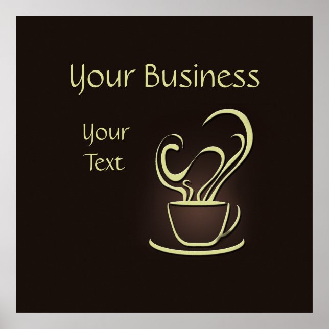 Skriv ut Poster kaffe (Framsidan)