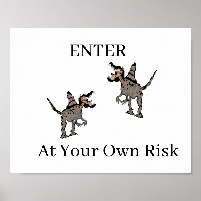 Skriv ut, Poster Pappra (projektionsyta) inosauurR (Framsidan)