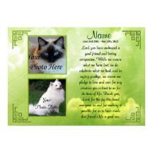 Skriv ut Poster Pet Memorial - Religiösa - Kat-Hun