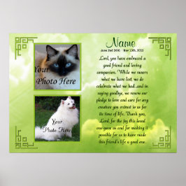 Skriv ut Poster Pet Memorial - Religiösa - Kat-Hun
