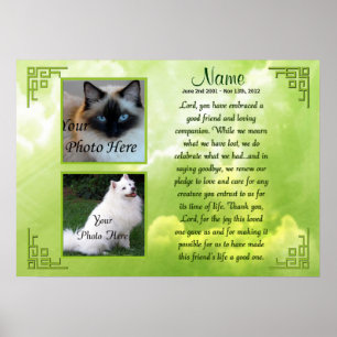 Skriv ut Poster Pet Memorial - Religiösa - Kat-Hun