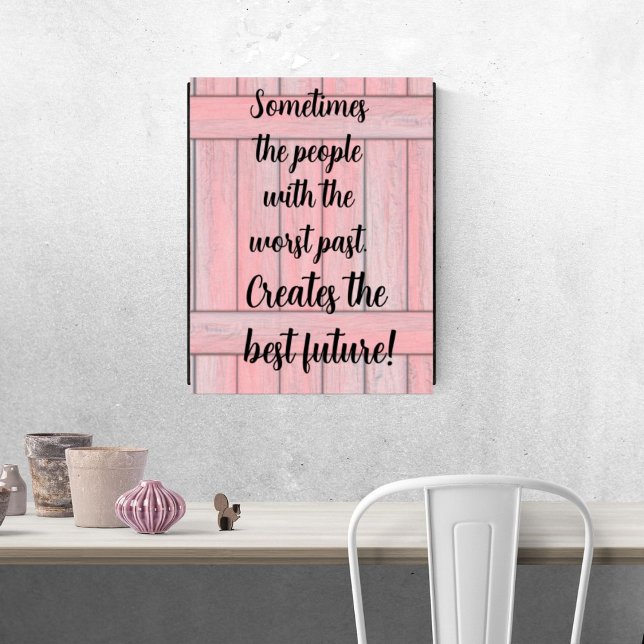 Skriv ut Poster Rosa Black med bästa framtid (Skapare uppladdad)