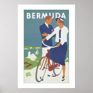 Skriv ut Poster Vintage resor Bermuda