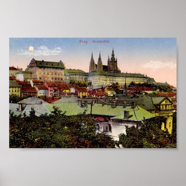 Skriv ut Prague Castle Poster (Framsidan)