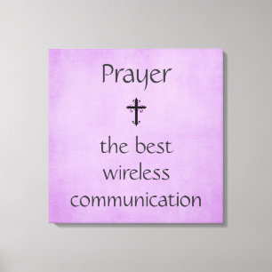 Skriv ut Prayer Best Trådlösa Communication Canvastryck