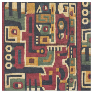 Skriv ut Pre-Columbian Central Andes Wari Mönster Tyg