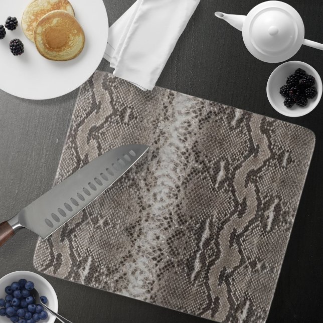 Skriv ut Python Snake Skin Animal (Python Snake Skin Animal Print Cutting Board by Looly Elzayat)