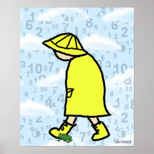 Skriv ut Rainy Day Boy Poster