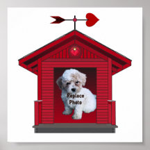 Skriv ut Ram för Hund Puppy Upload Print Poster