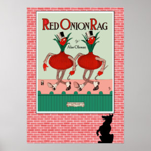 Skriv ut Red Onion Rag Poster