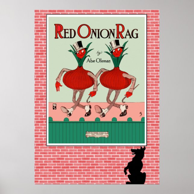 Skriv ut Red Onion Rag Poster (Framsidan)